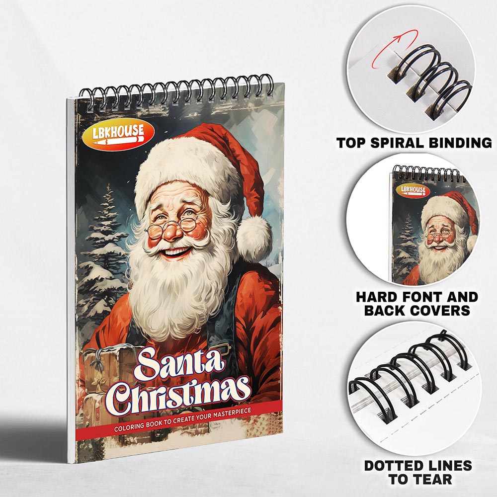 LBKHOUSE Santa Christmas Coloring Pages for Adult