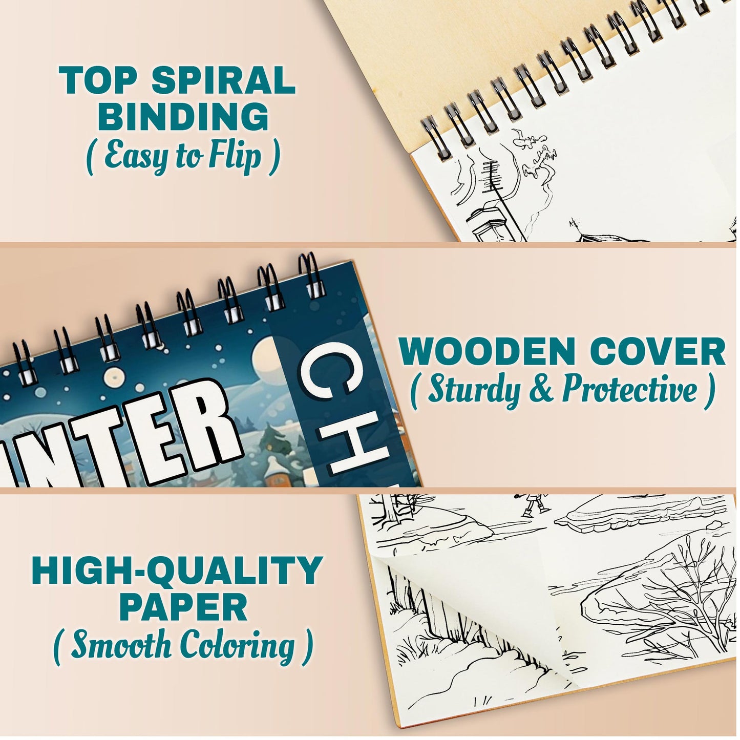 Netecom Christmas Winter Coloring Pages For Adults