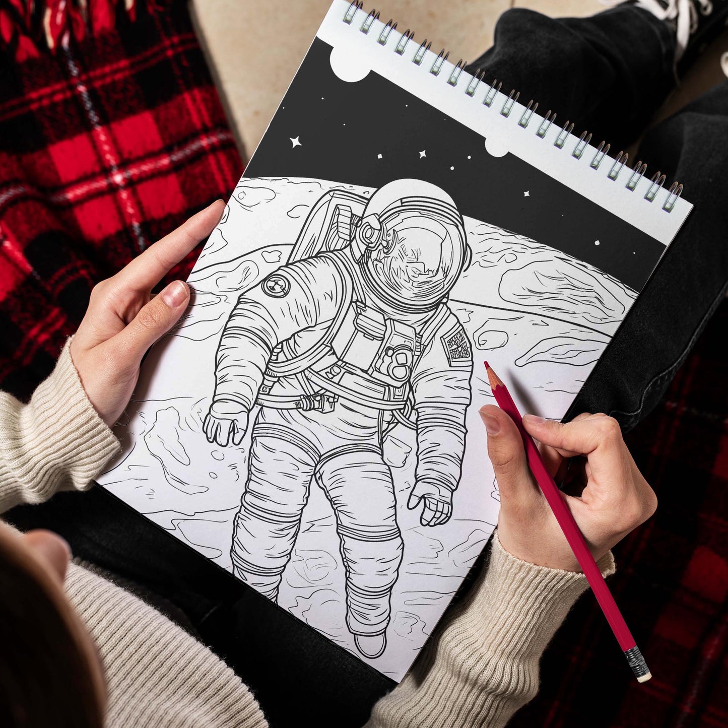 Astronaut In Space Spiral Bound Coloring Book, Embark on a Cosmic Coloring Adventure with 30 Stunning Astronaut in Space Coloring Pages for Artistic Explorers to Dive into the World of Space Exploration and Unleash Their Creativity while Celebrating