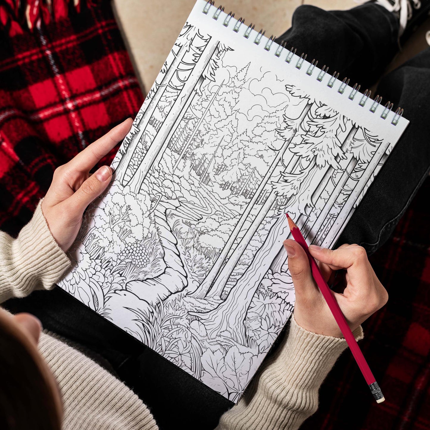 The Grandeur of Nature Spiral Bound Coloring Book, Immerse Yourself in a World of Natural Wonders and Creativity with 30 Captivating Coloring Pages for Nature and Art Lovers to Create Stunning and Imaginative Artwork