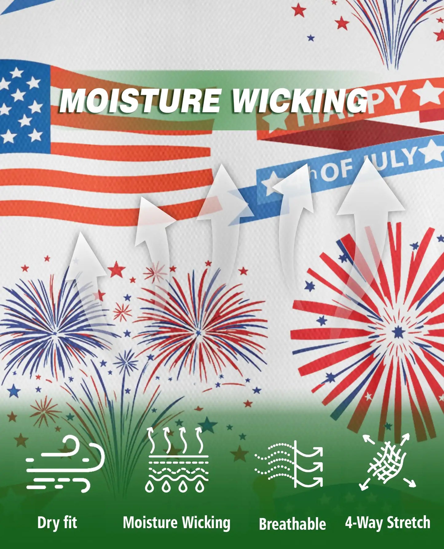 4th of July Fireworks Polo Shirt | Netecom