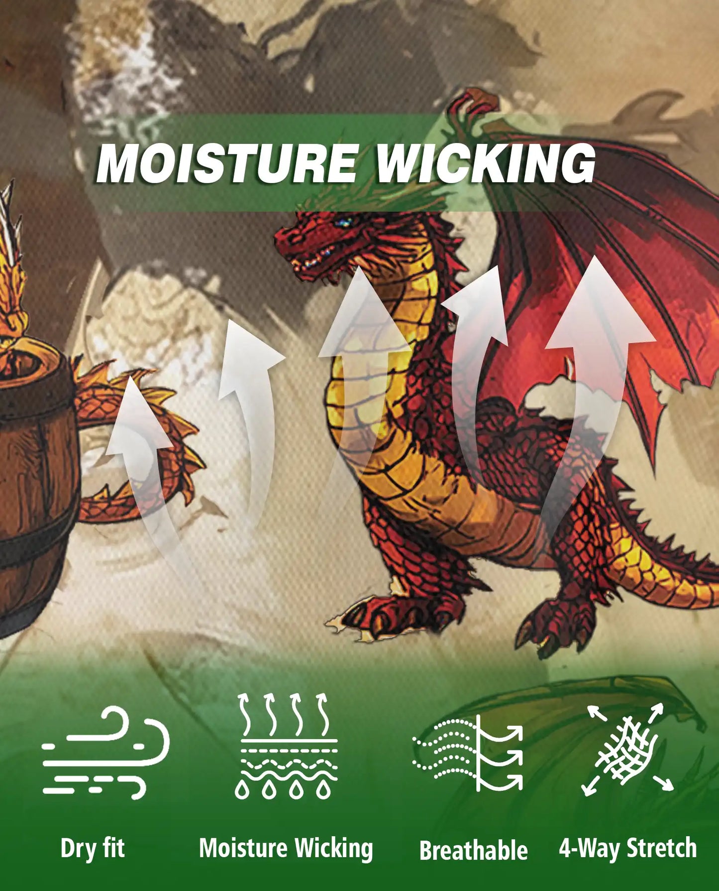 Dragon Beer Fantasy 3D Polo Shirt for Men | Netecom