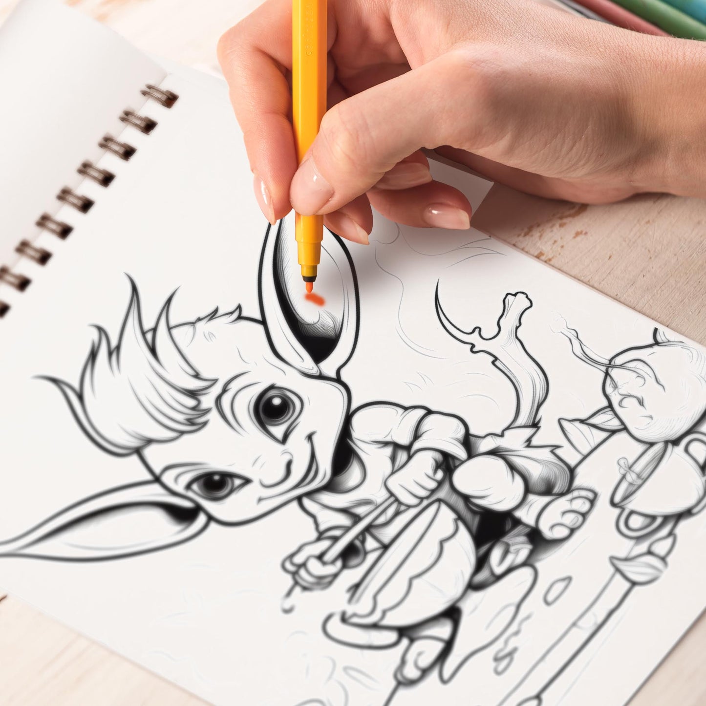 Goblin Spiral Bound Coloring Book, Dive into 30 Whimsical Goblin Coloring Pages for Fantasy Enthusiasts.