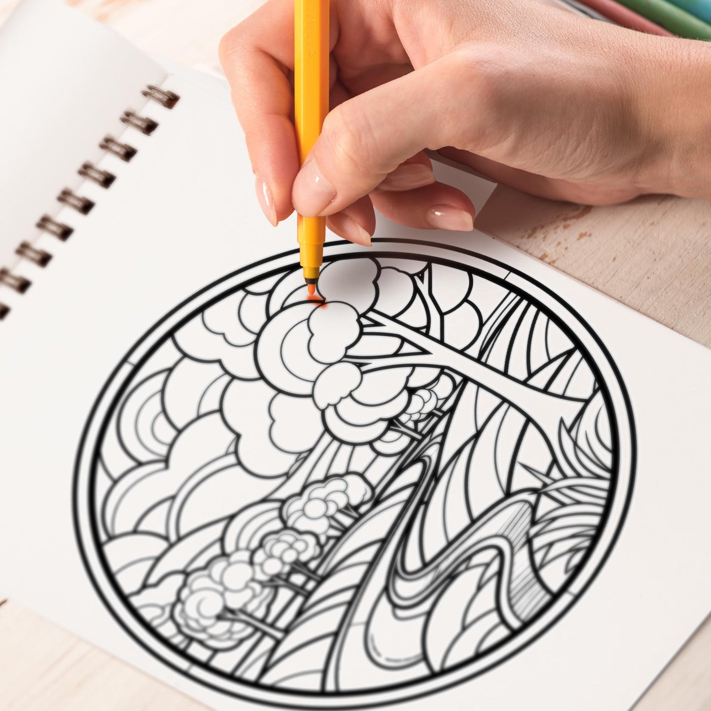 Minimalist Boho Nature Spiral Bound Coloring Book, Embark on a Peaceful Coloring Journey with 30 Stunning Minimalist Boho Nature Coloring Pages for Artistic Explorers to Dive into the Serene World of Nature and Unleash Their Creativity