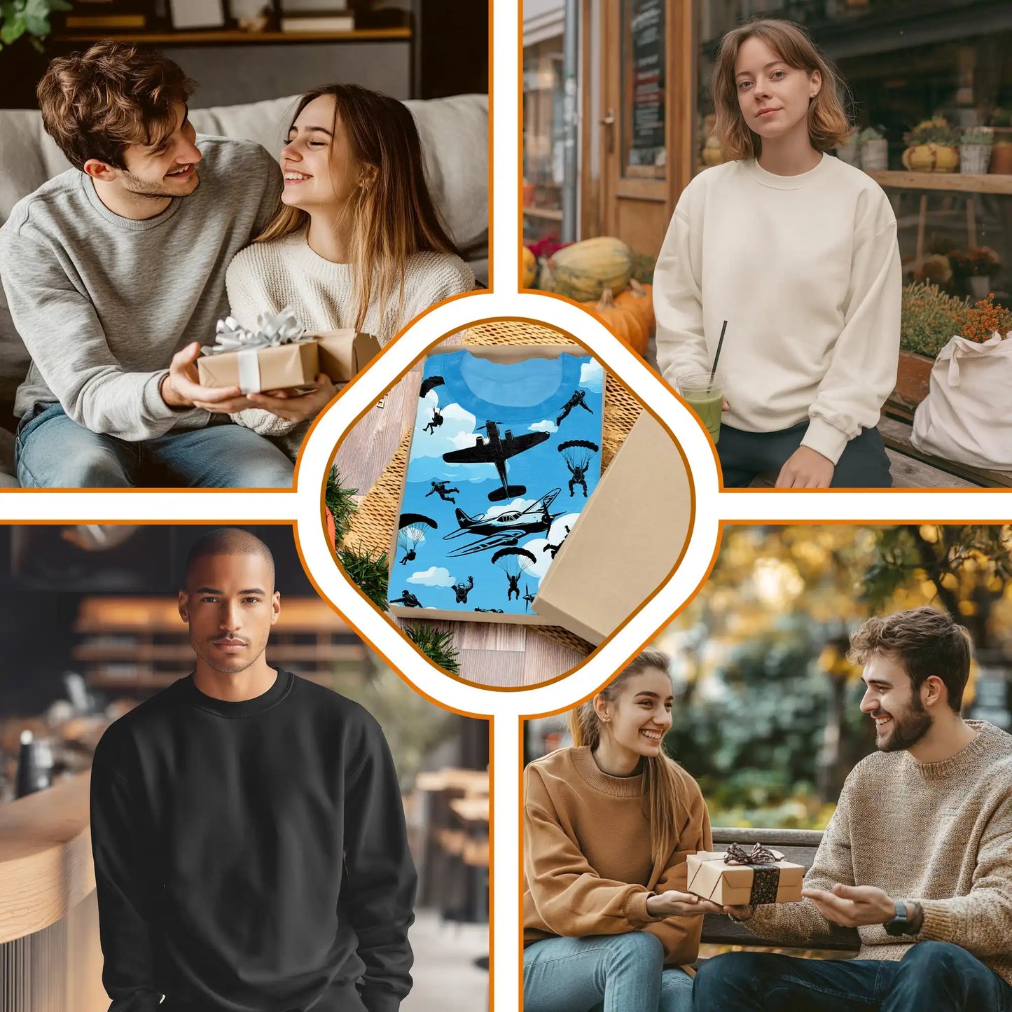 Skydiver Sweatshirt, 3D All Over Print Skydiving Adventure Crewneck Pullover for Men Women, Skydiver Lover Gift - Netecom