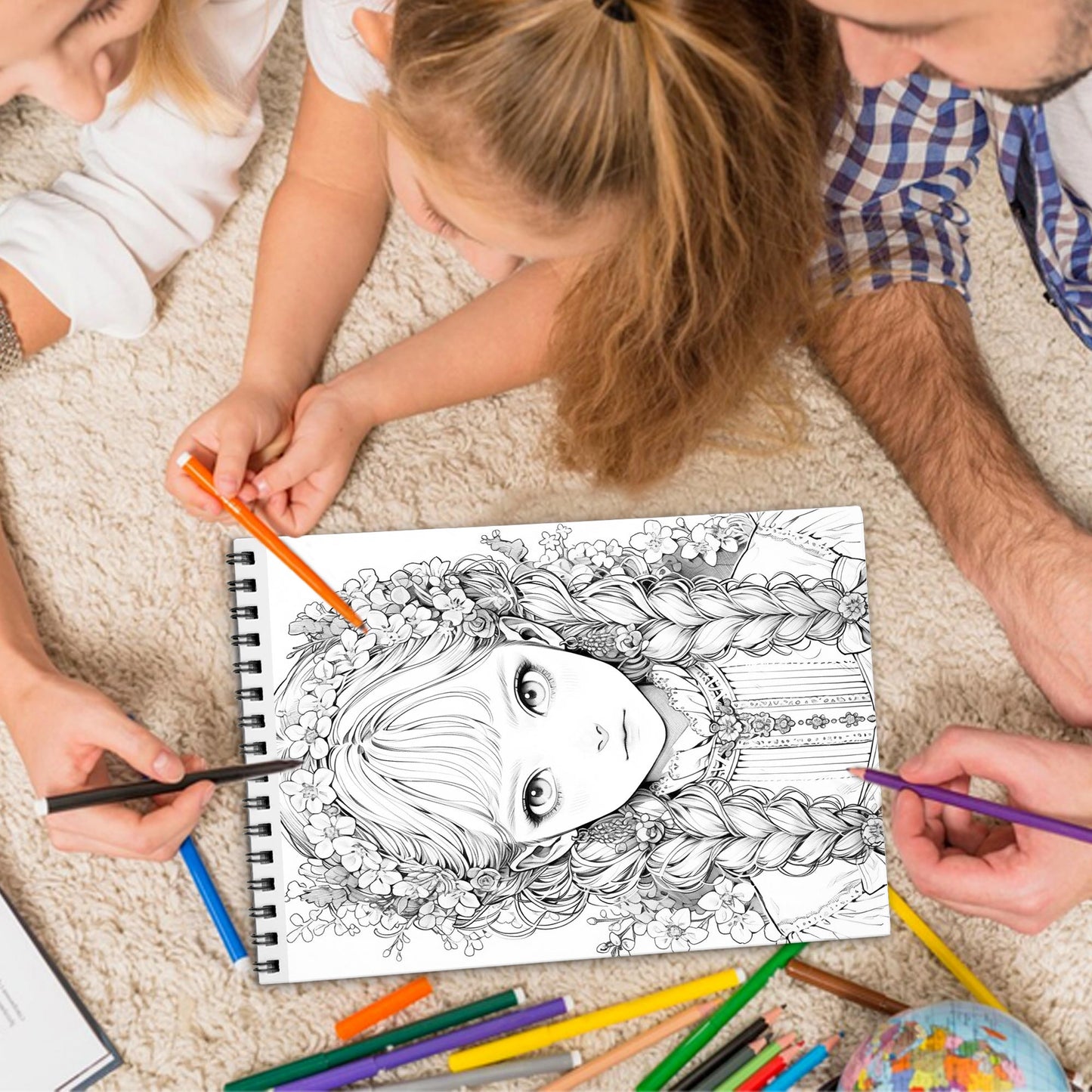 Gothic Girls Spiral Bound Coloring Book, Dark and Enigmatic Gothic Girls, Ideal for Fans of Gothic Style and Alternative Artistic Expression