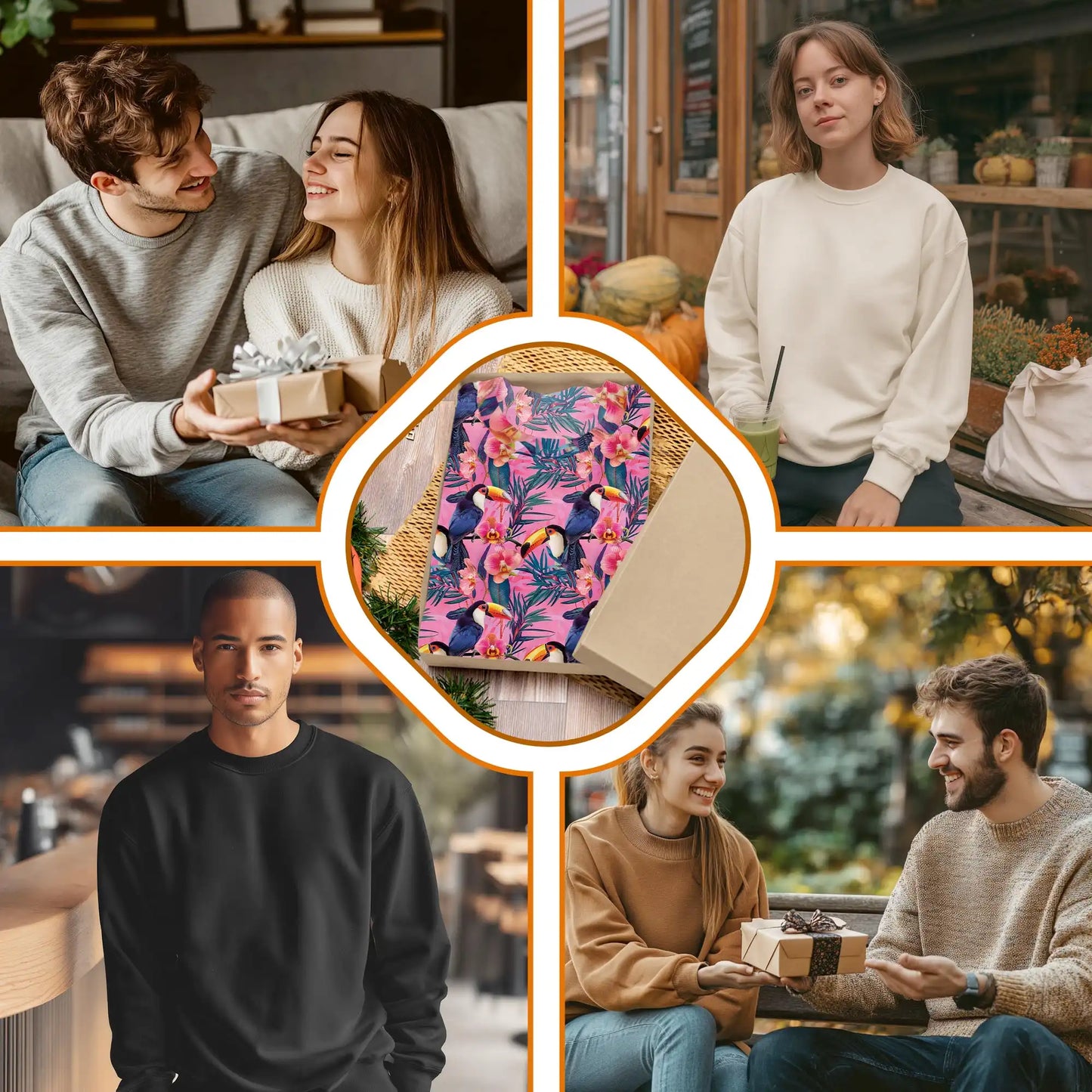 Toucan Print Sweatshirt, 3D All Over Print Tropical Bird Crewneck Pullover for Men Women, Toucan Lover Gift - Netecom