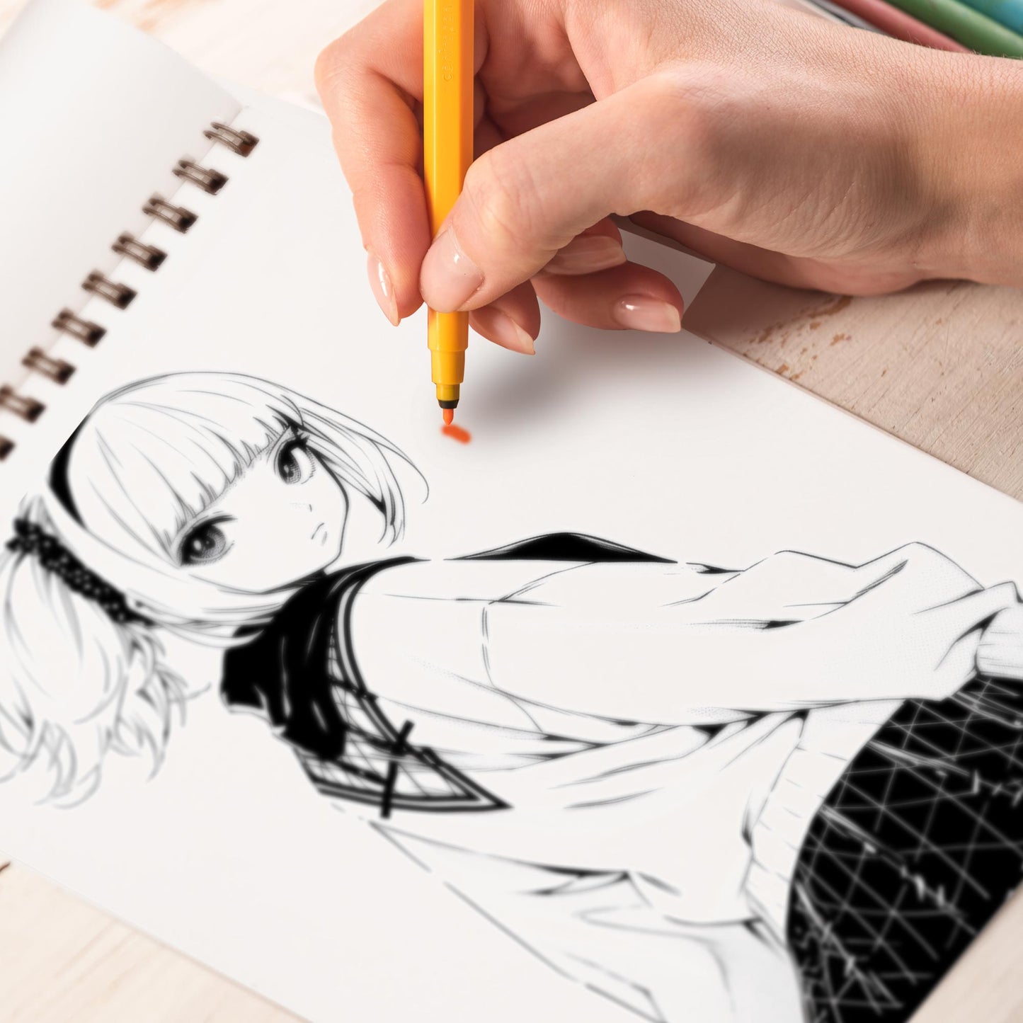 Bad Teen Girl Spiral Bound Coloring Book, 30 Alluring Bad Teen Girl Coloring Pages in Anime Style for Anime Art Lovers to Color and Celebrate the Unique Persona of Bad Teen Girls