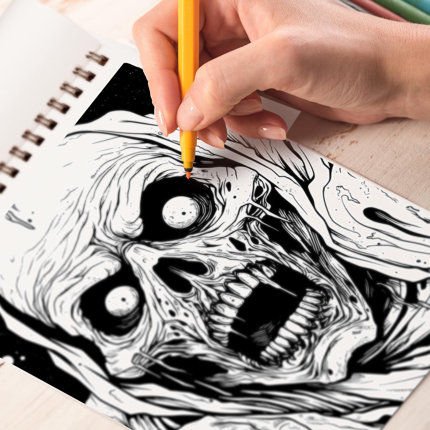 Surreal Abnormality Spiral Bound Coloring Book, Immerse Yourself in 30 Surreal Abnormality Coloring Pages for Dreamers to Find Inspiration.