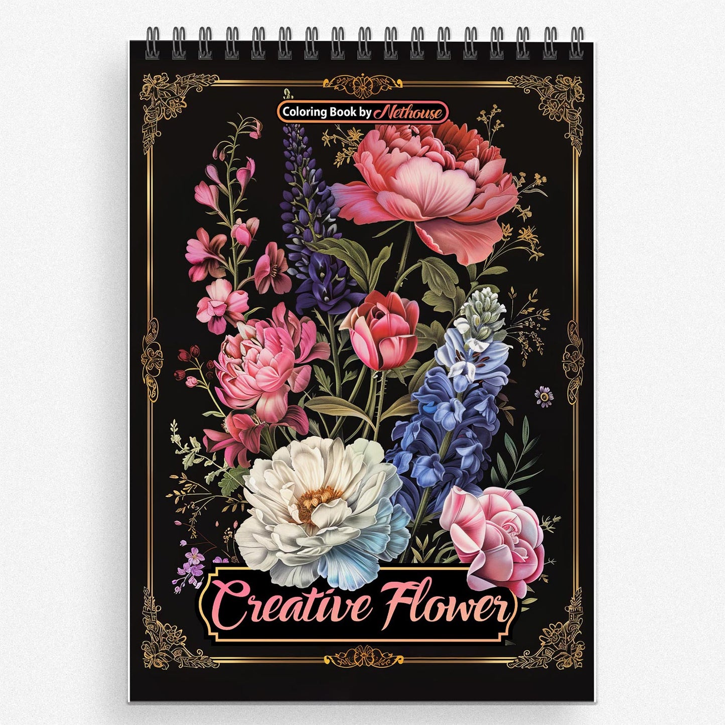 NETHOUSE Creative Flower Coloring Book For Adults