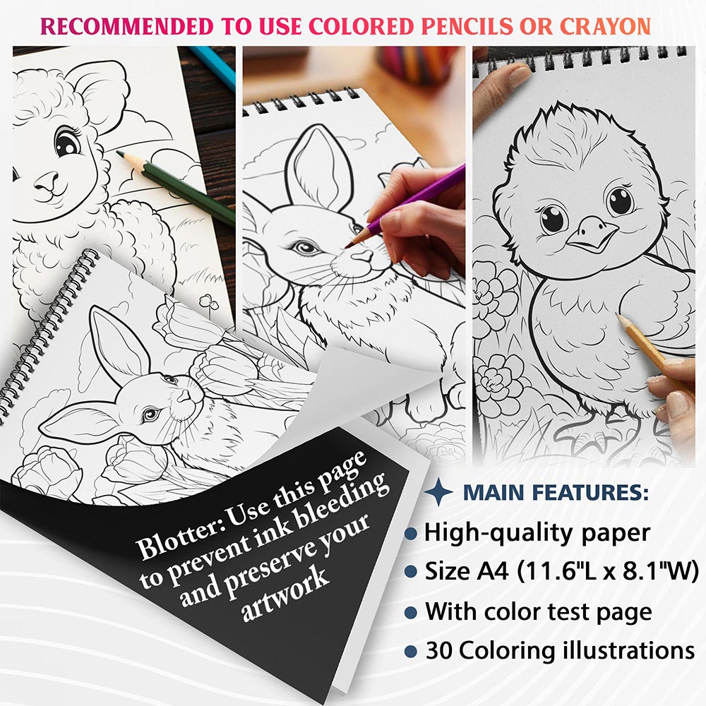 NETHOUSE Cute Spring Coloring Sheets For Adults