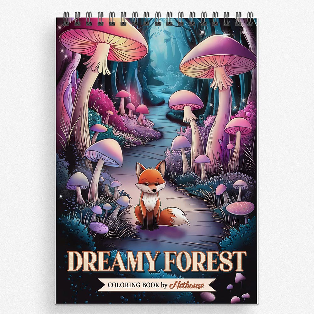 NETHOUSE Dreamy Forest Coloring Book For Adults