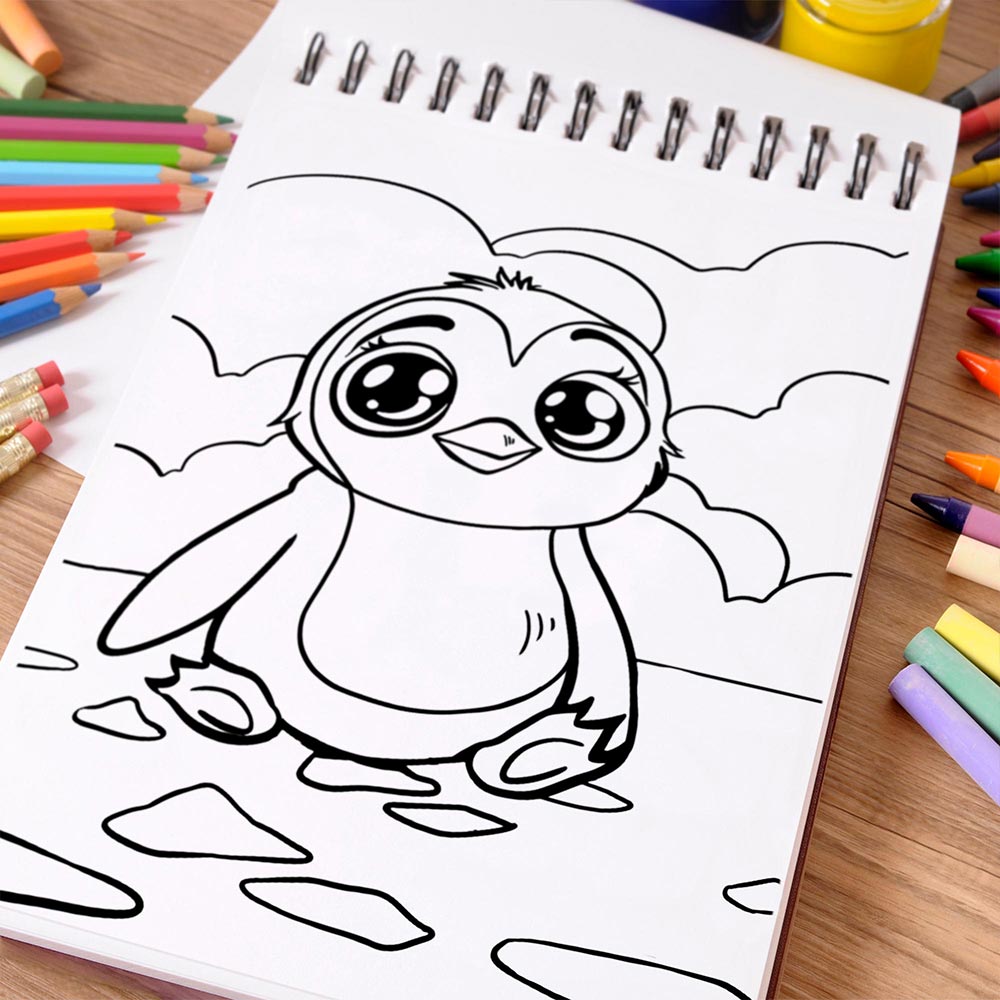 NETHOUSE Happy Animals Coloring Book Spiral Bound For Adults