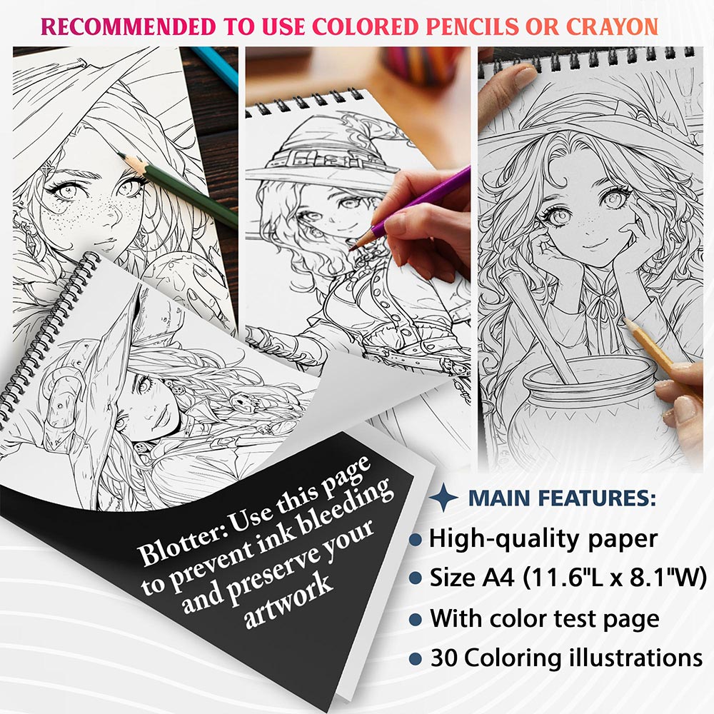 NETHOUSE House Witchcraft Coloring Sheets For Adults