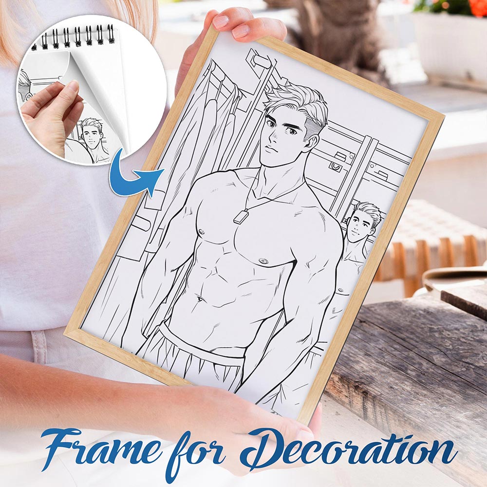 NETHOUSE Ideal Gym Spiral Bound Coloring Book For Adults