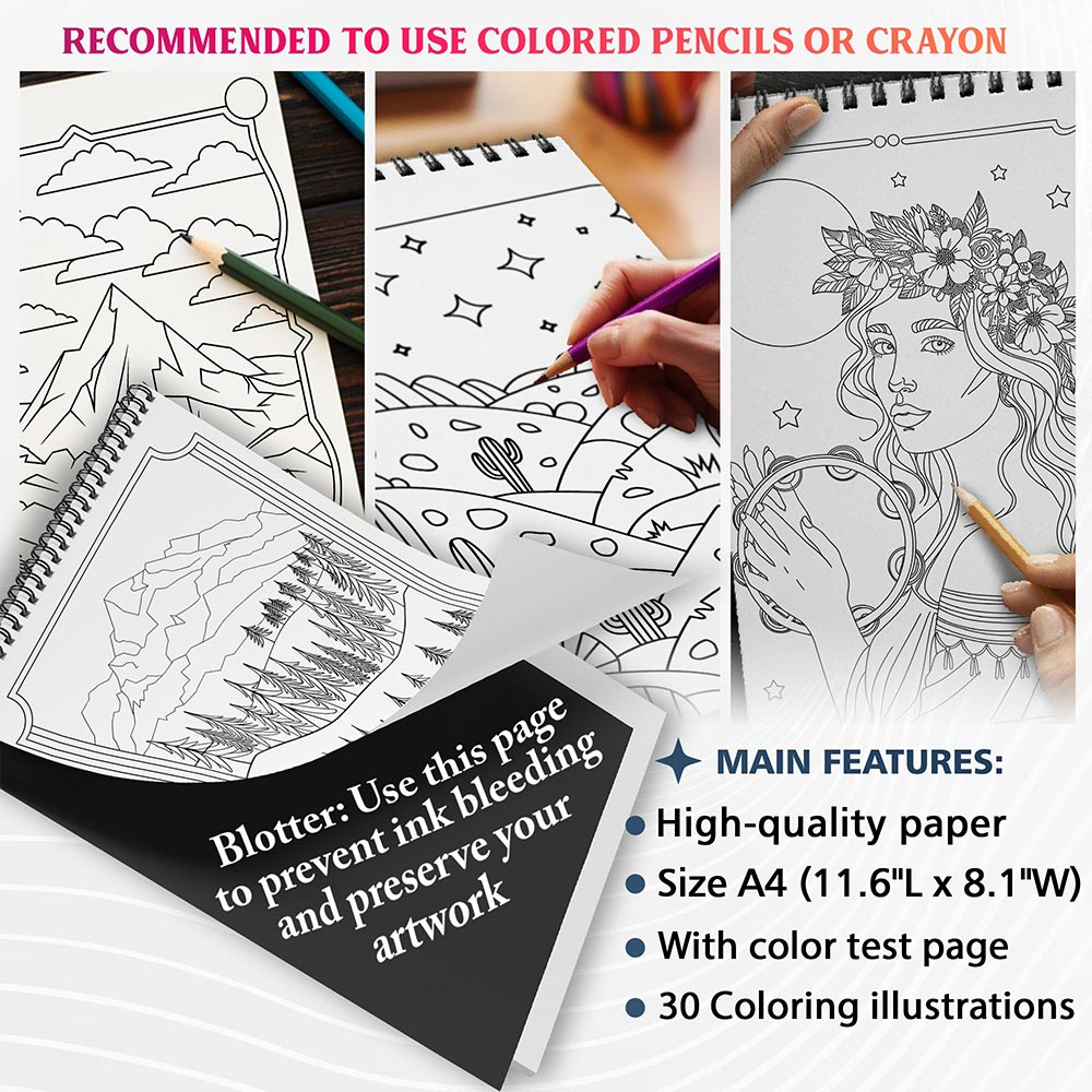 NETHOUSE Minimalist Art Coloring Sheets For Adults