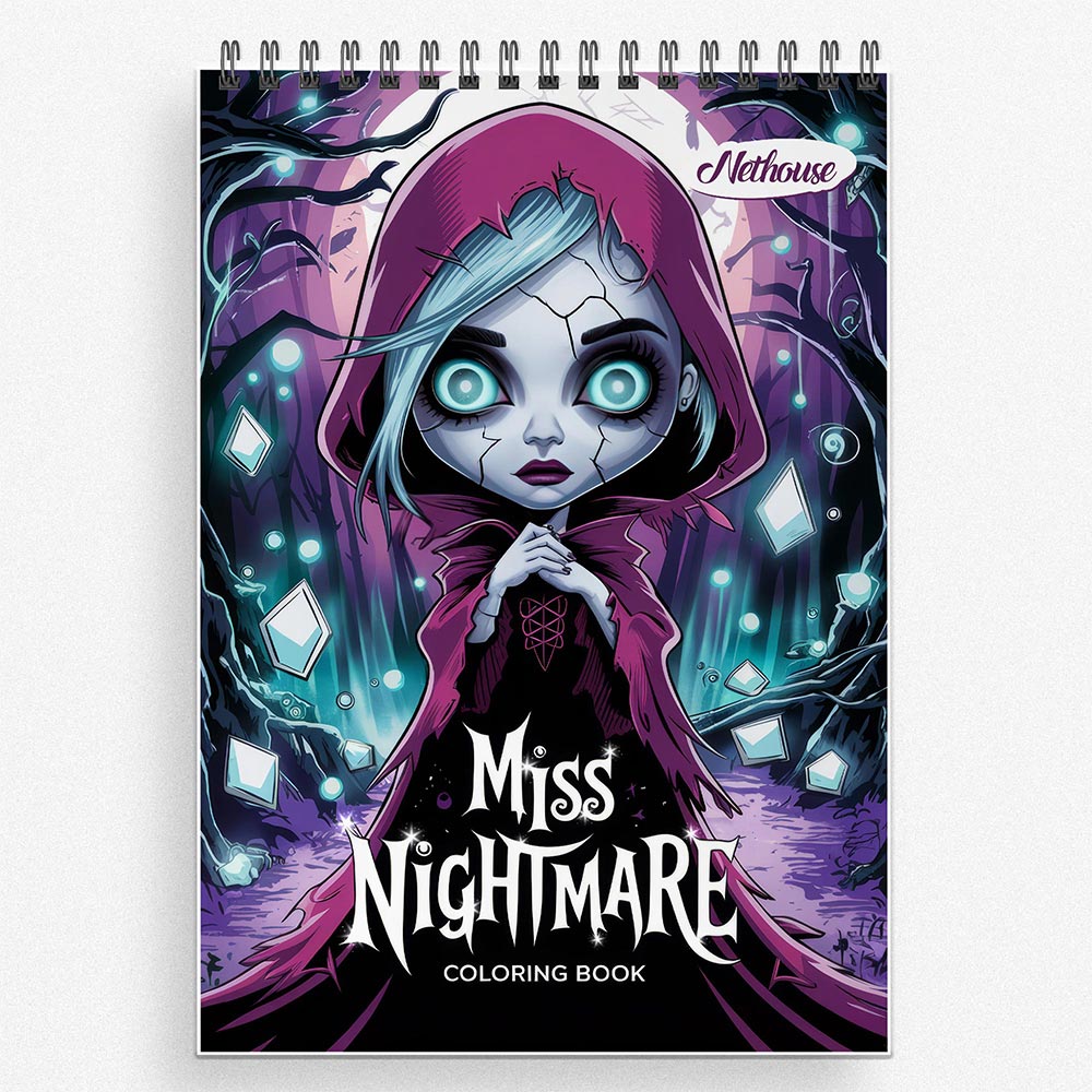 NETHOUSE Miss Nightmare Coloring Book For Adults