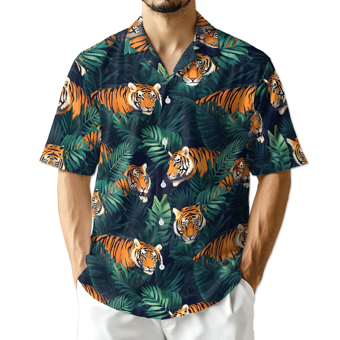 Netecom Amazing Tiger Hawaiian Shirt for Men