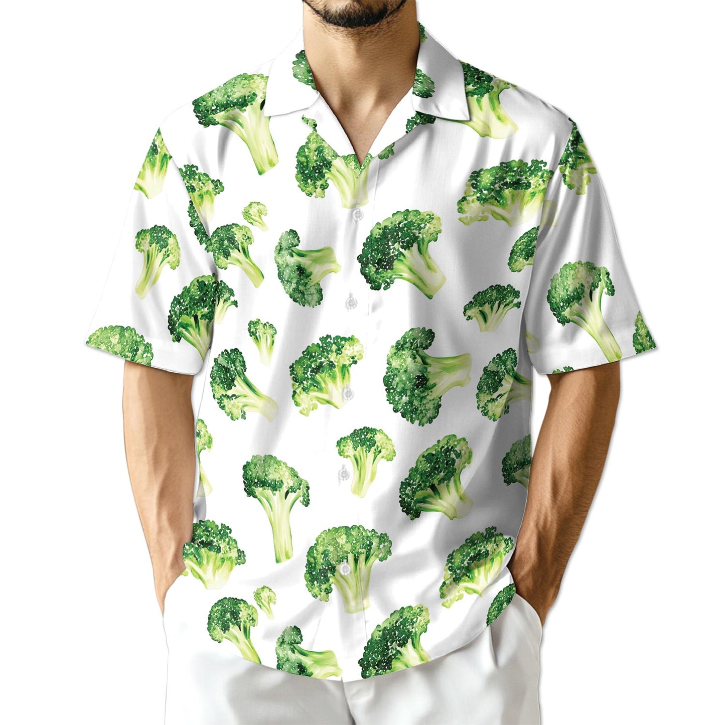 Netecom Broccoli Hawaiian Shirt for Men