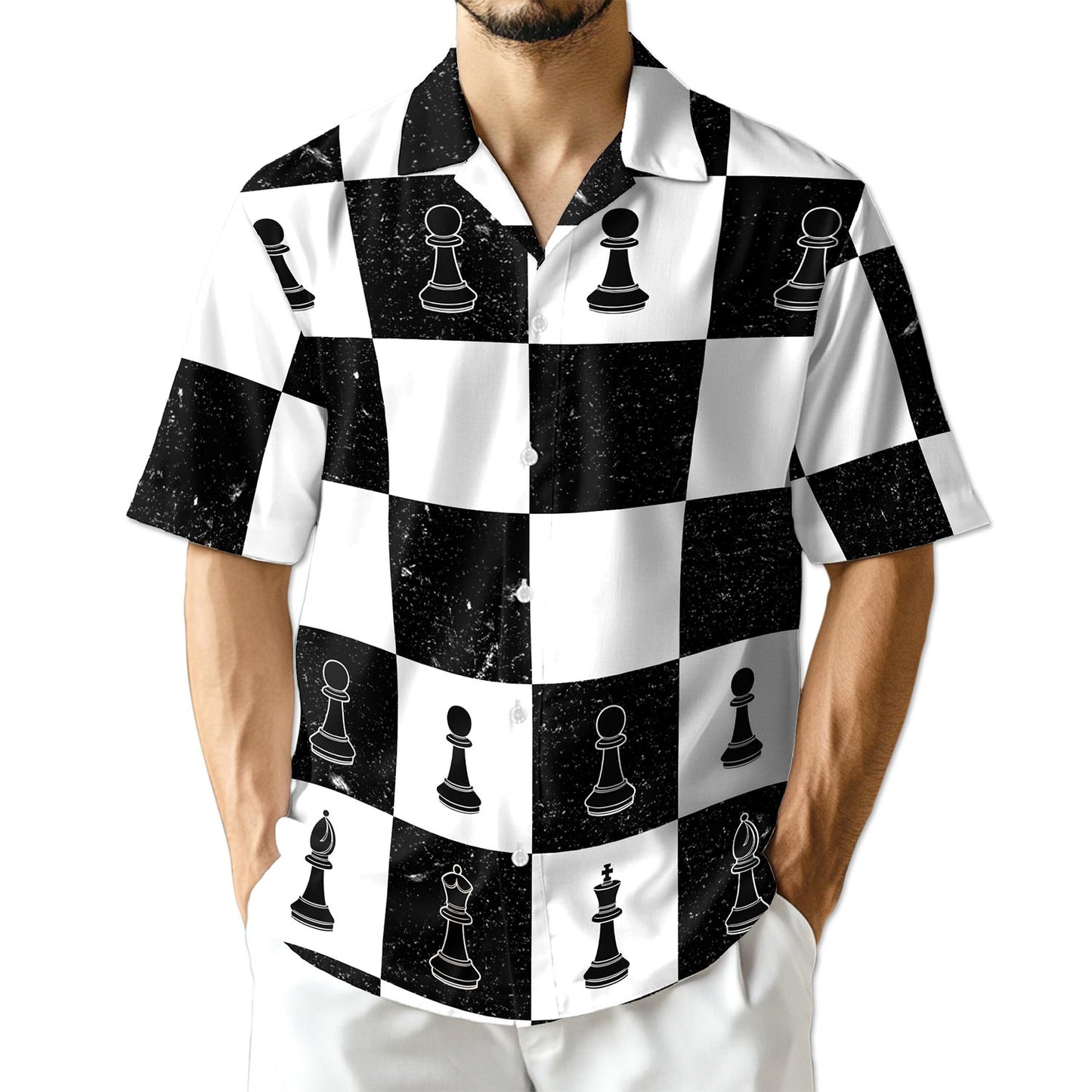 Netecom Chess Hawaiian Shirt for Men