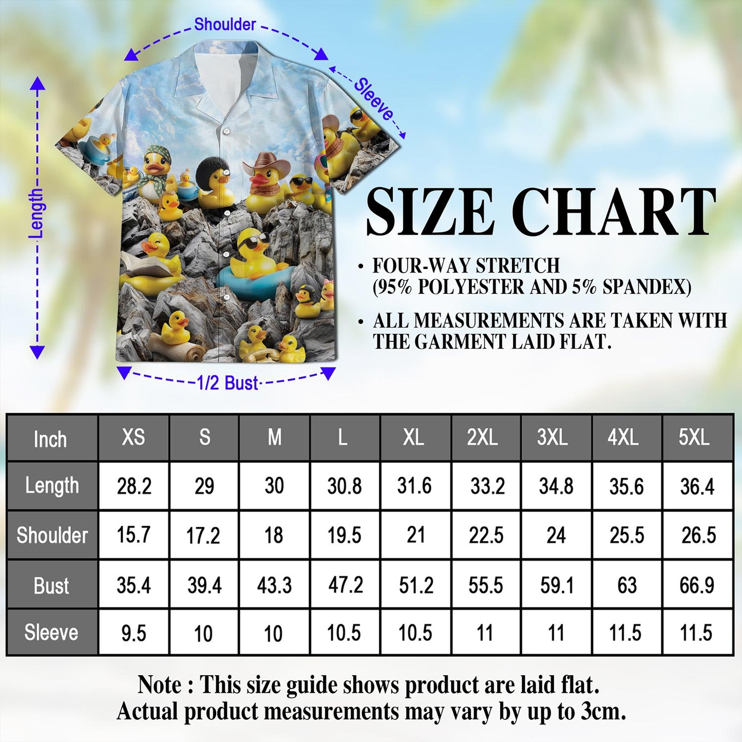 Netecom Cute Rubber Duck Hawaiian Shirt for Men, Duck Lover Gift, Rubber Duckie Button Down Summer Beach Short Sleeve, S-5XL