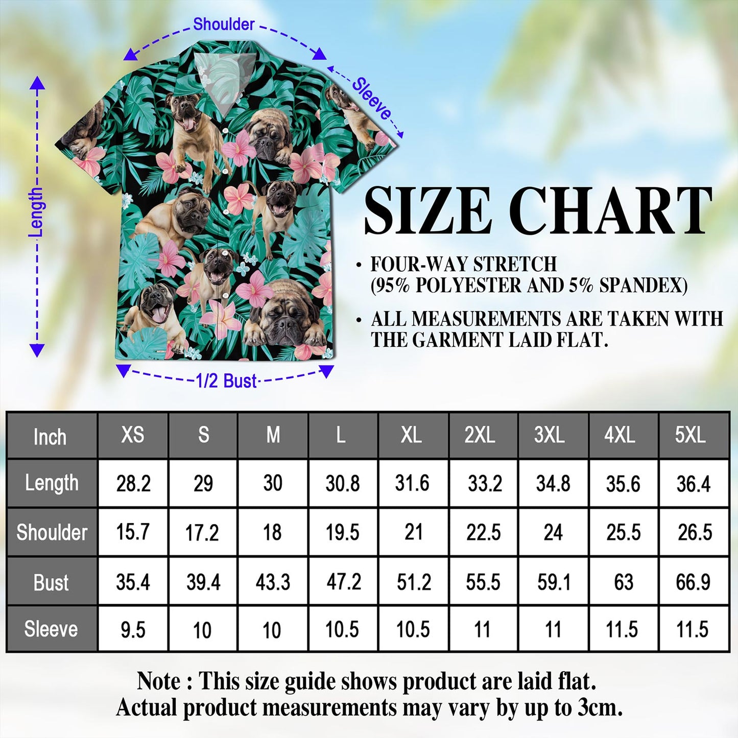 Netecom English Mastiff Flower Hawaiian Shirt for Men, Dog Lover Gifts, Floral Button Down Summer Beach Short Sleeve, S-5XL