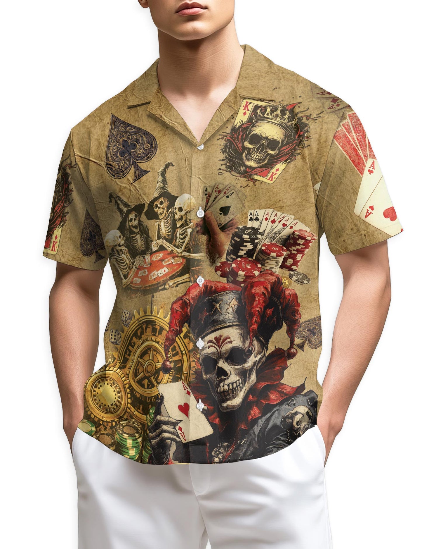 Netecom Gambling Hawaiian Shirt for Men