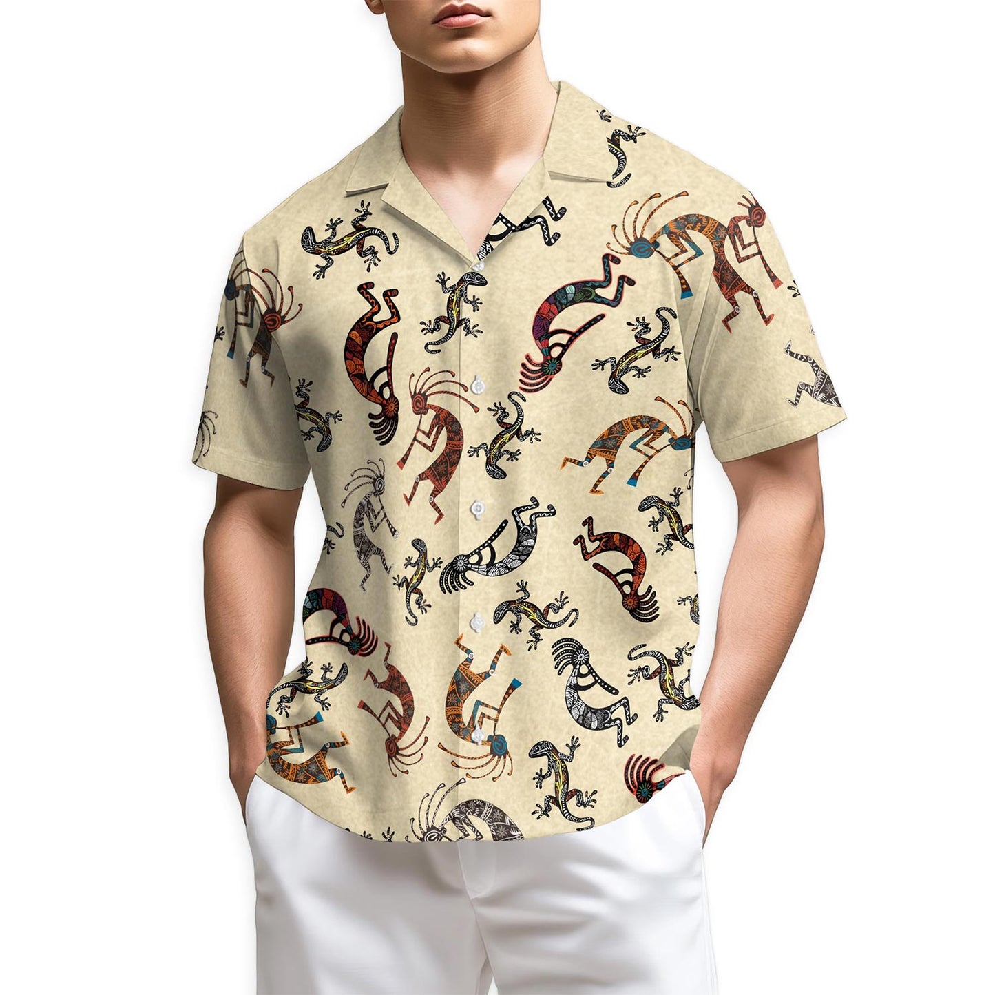 Netecom Kokopelli Hawaiian Shirt for Men