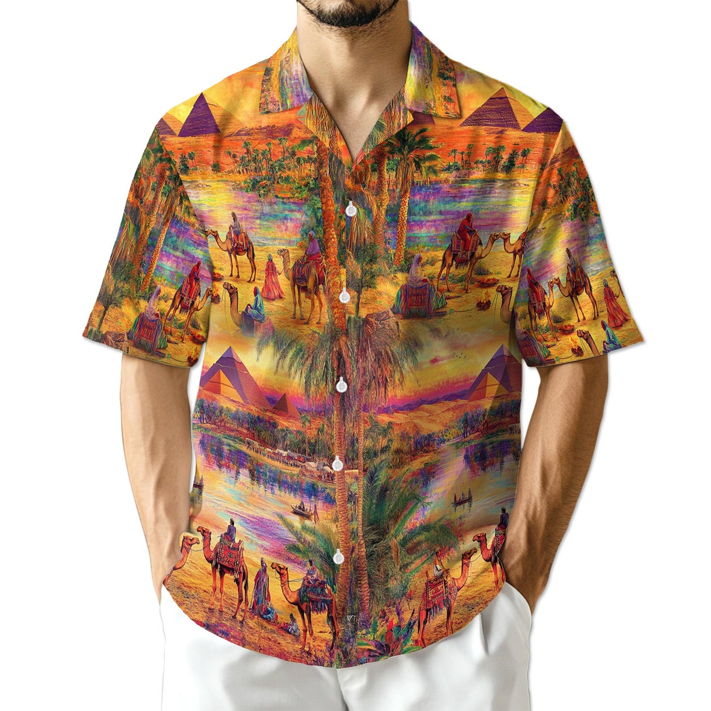 Netecom Oasis Relaxing Day In Peaceful Hawaiian Shirt for Men