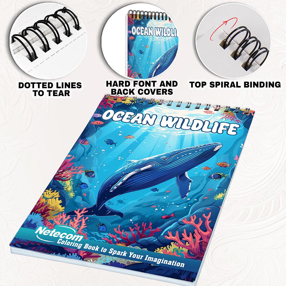 Netecom Ocean Wildlife Coloring Pages for Adults