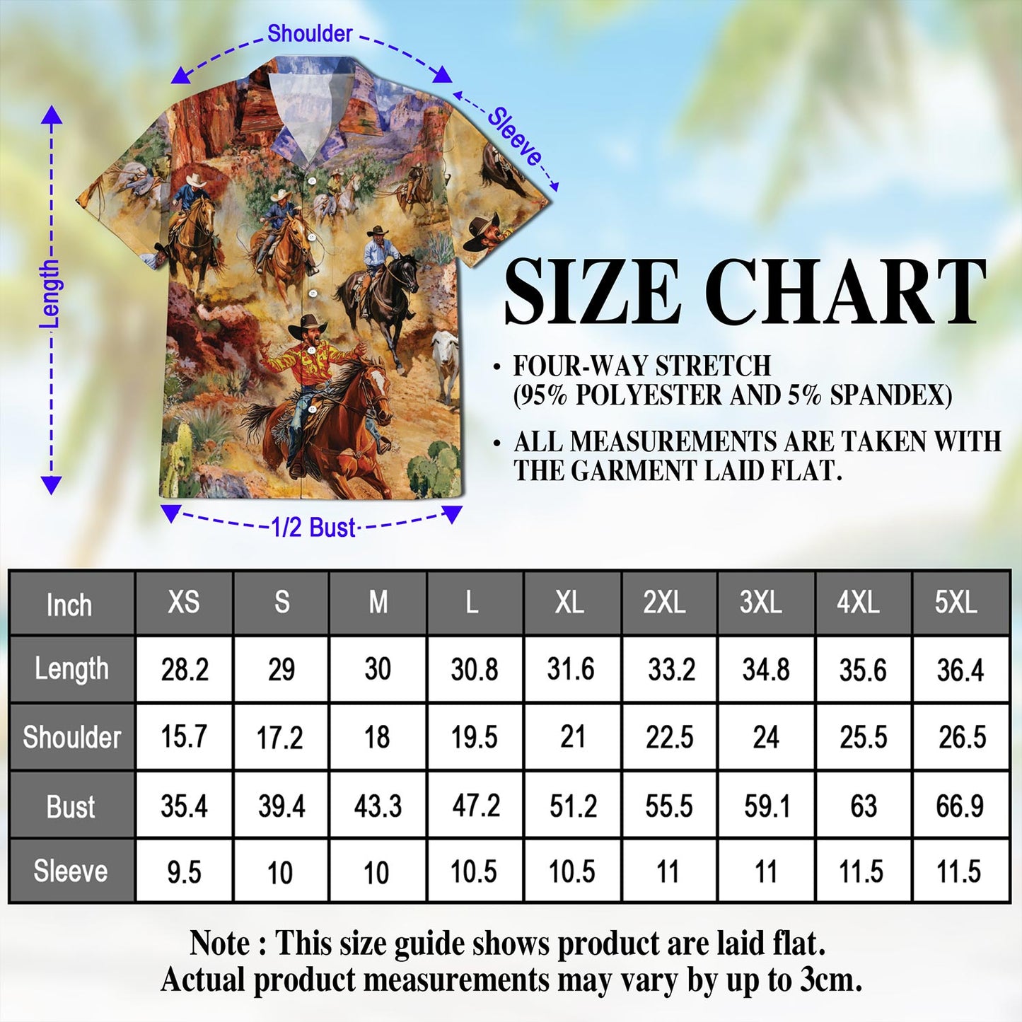 Netecom Rodeo Cowboy Hawaiian Shirt for Men, Western Style, Button Down Summer Beach Short Sleeve, S-5XL