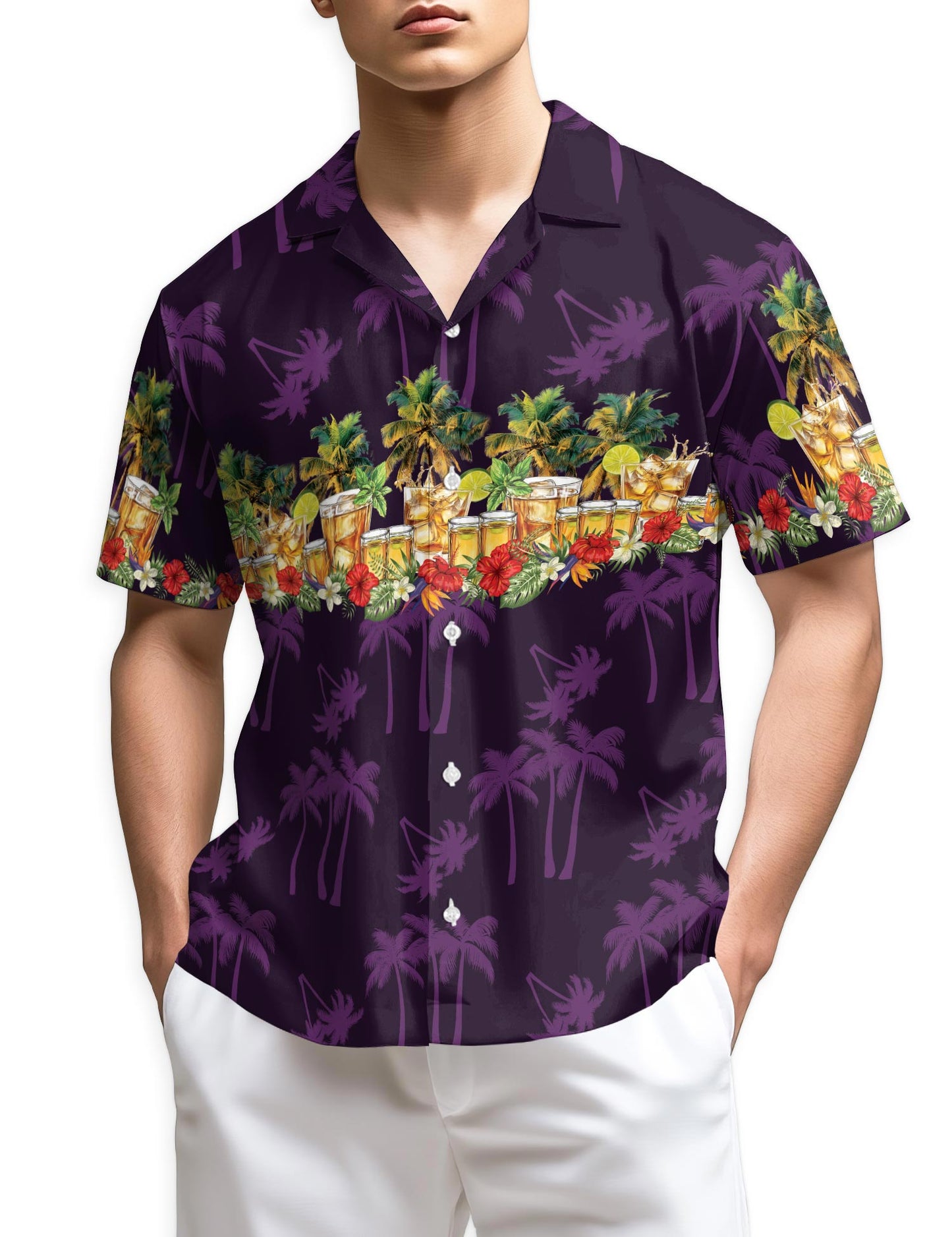 Netecom Tequila Hawaiian Shirt for Men
