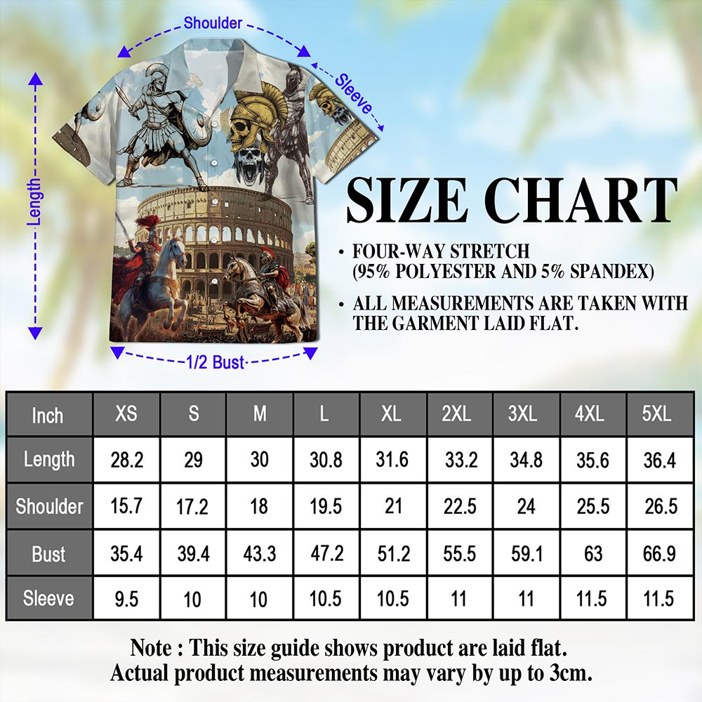 Netecom Vintage Roman Empire Hawaiian Shirt for Men, History Lover Gift, Ancient Rome Button Down Summer Beach Shirts, S-5XL