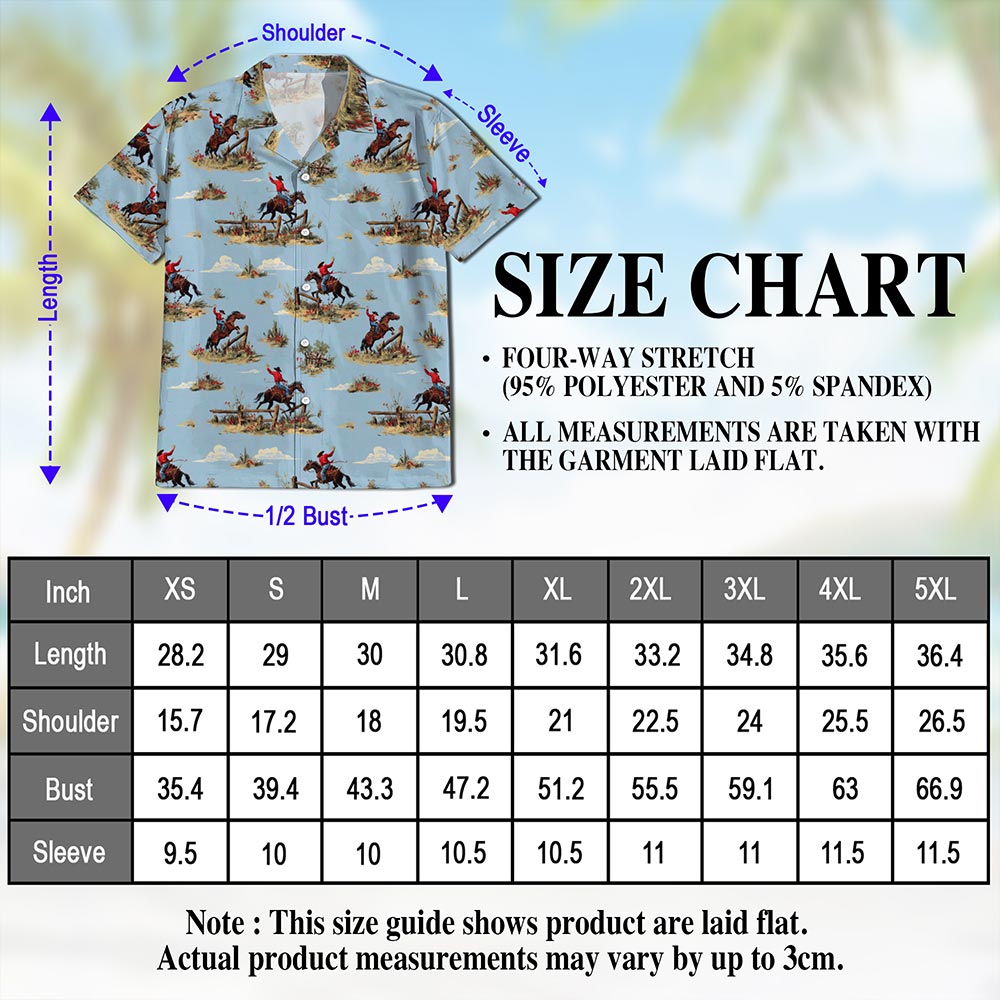 Netecom Vintage Western Cowboy Hawaiian Shirt for Men, Wild Horses Riding Button Down Summer Beach Short Sleeve Shirts, S-5XL