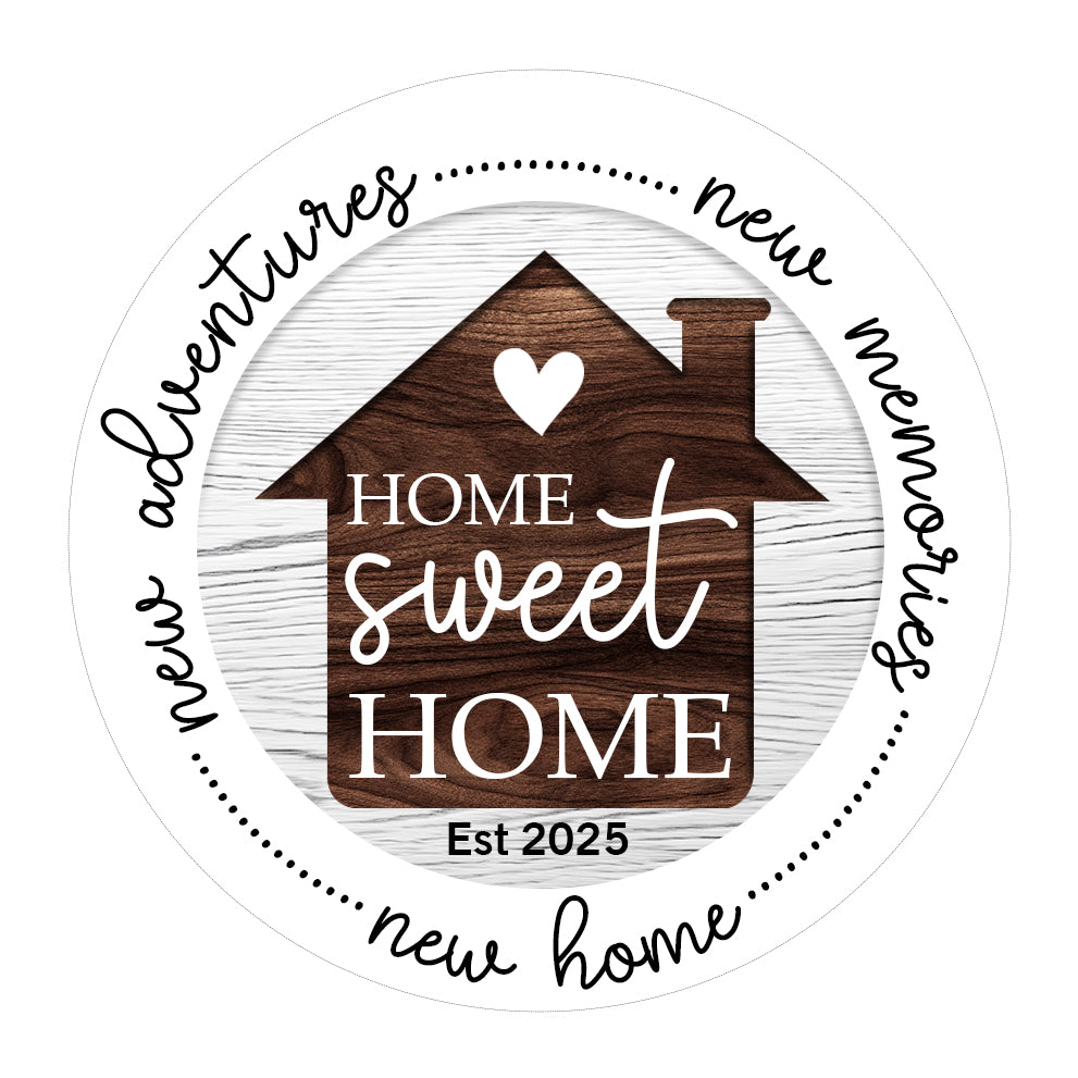 Netecom New Home Christmas Ornament 2025, Sweet Home Ceramic Ornament for Xmas Tree Hanging Decorations Gift, Housewarming Gift Ideas for Couple Women Men Homeowners, Holiday Party Present