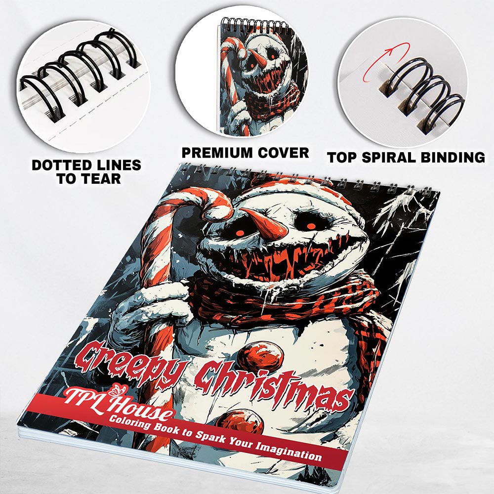 TPLHOUSE Creepy Christmas Coloring Pages for Adult