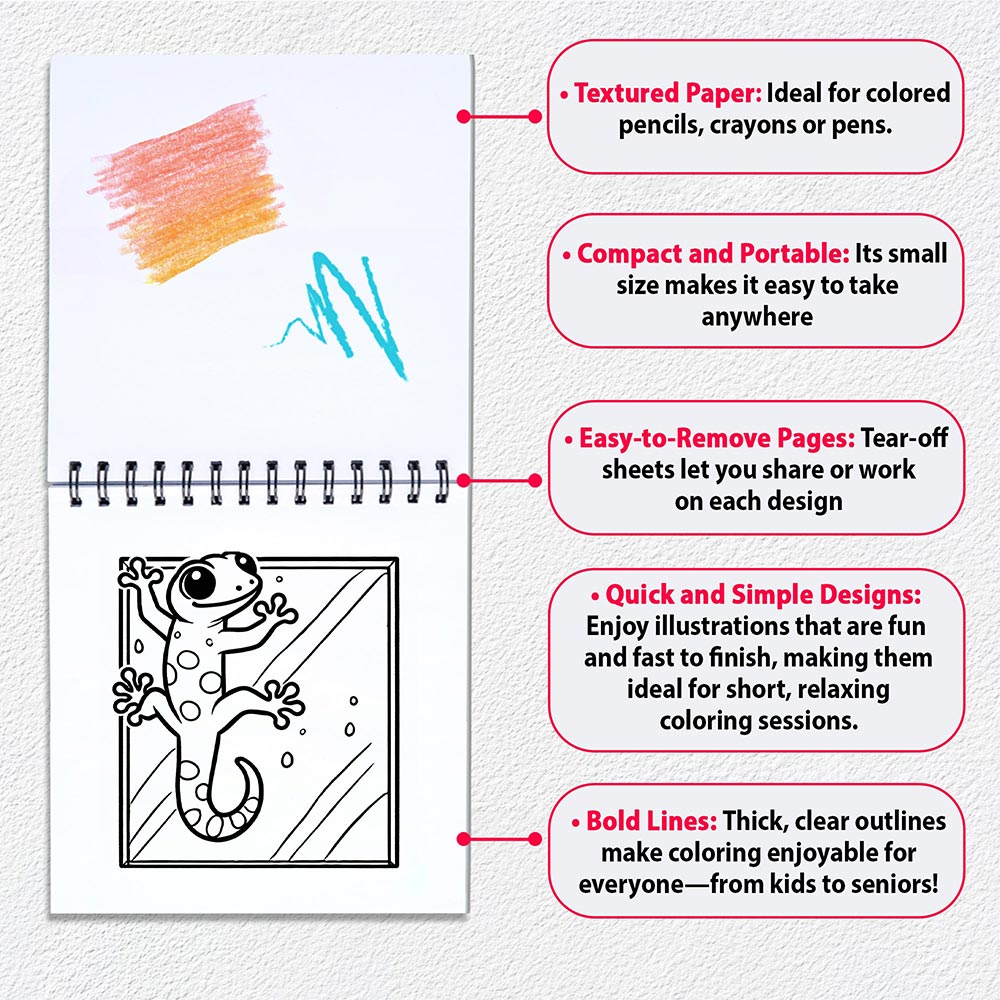 Various Themes Mini Coloring Sheets for Adult