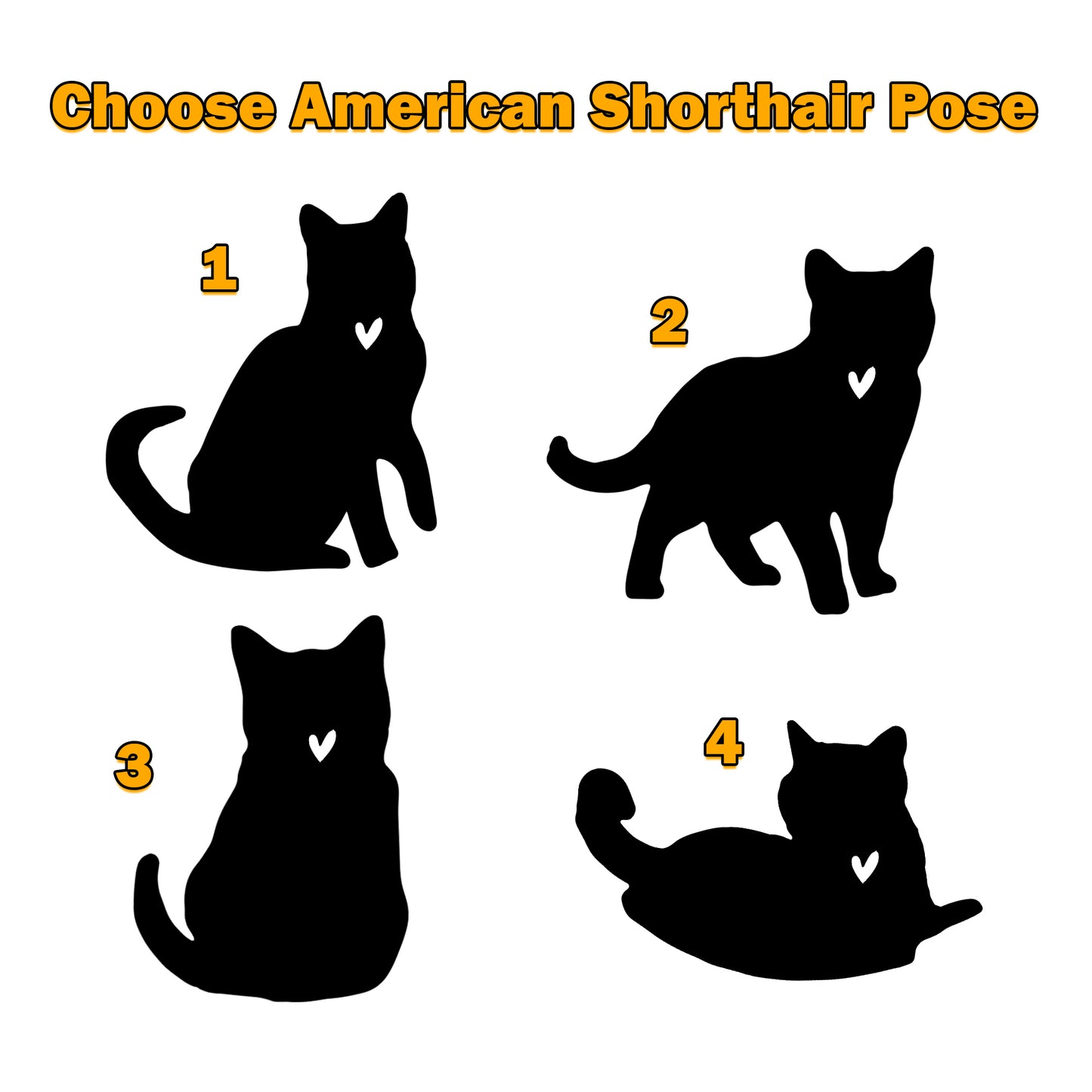 Netecom Personalized American Shorthair Cat Memorial Suncatcher - Custom with Name & Date - Pet Loss Light Catcher - Christmas Cat Ornament for Car Hangings