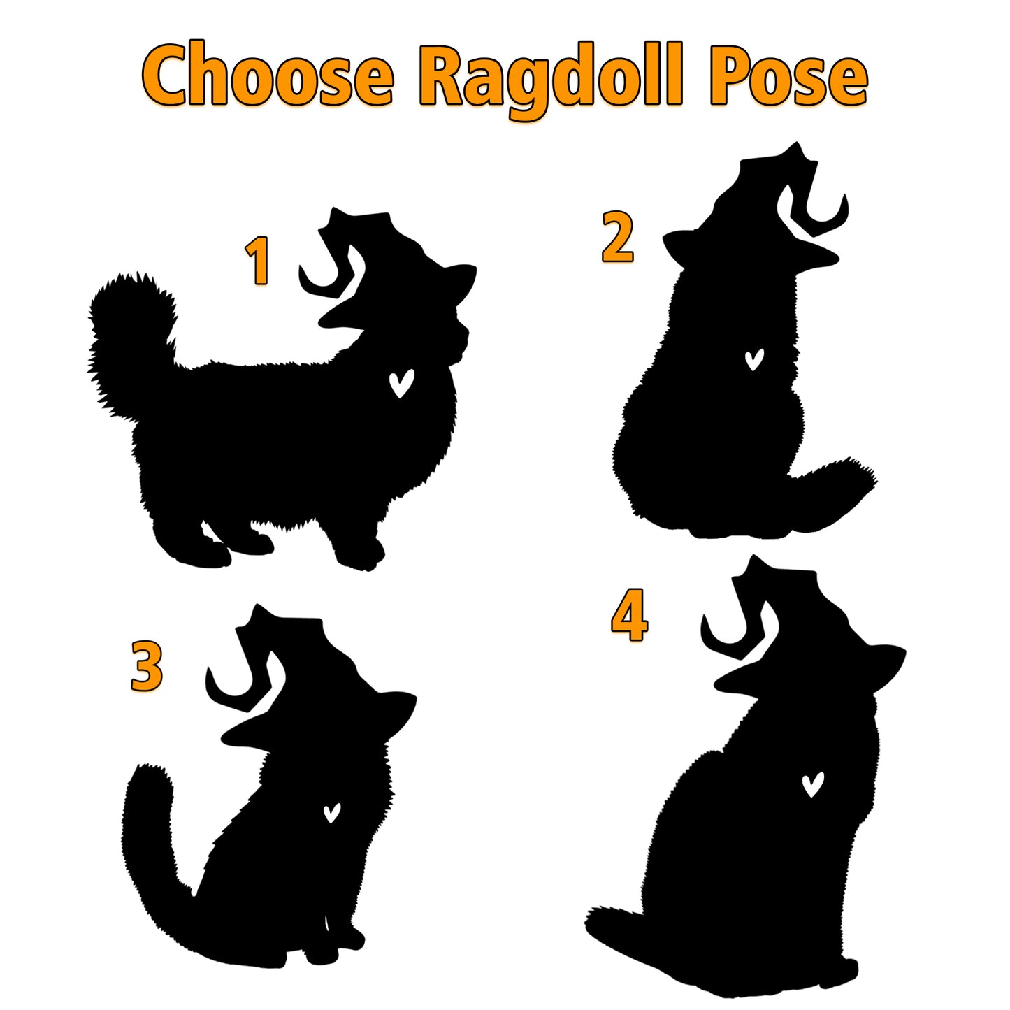 Netecom Personalized Halloween Ragdoll Cat Suncatcher - Memorial Gift for Loss of Cat, Custom Ragdoll Lovers Ornament for Window or Wall Hanging, Spooky Sympathy Gift