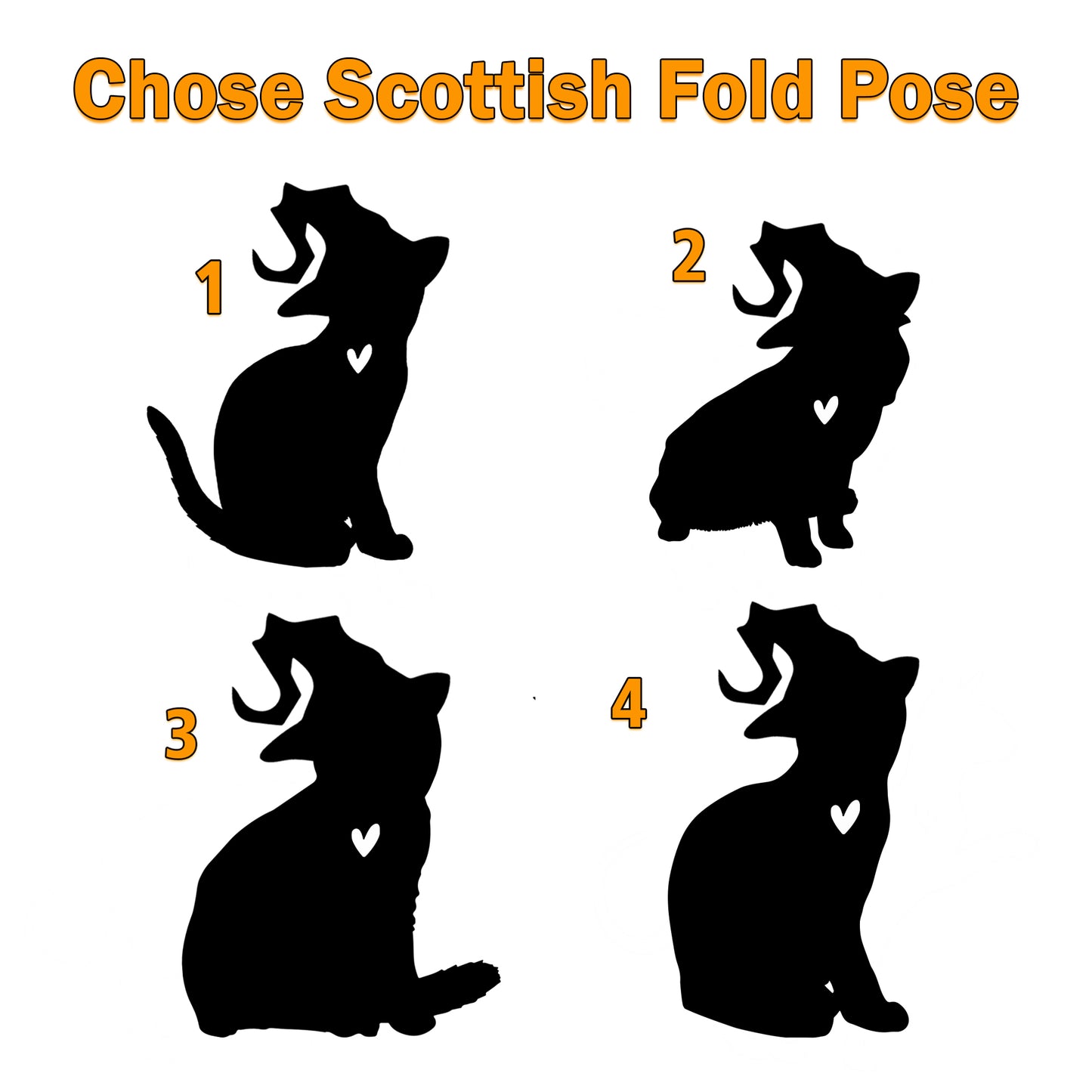 Netecom Personalized Halloween Scottish Fold Cat Suncatcher - Memorial Gift for Loss of Cat, Custom Scottish Fold Lovers Ornament for Window or Wall Hanging, Spooky Sympathy Gift
