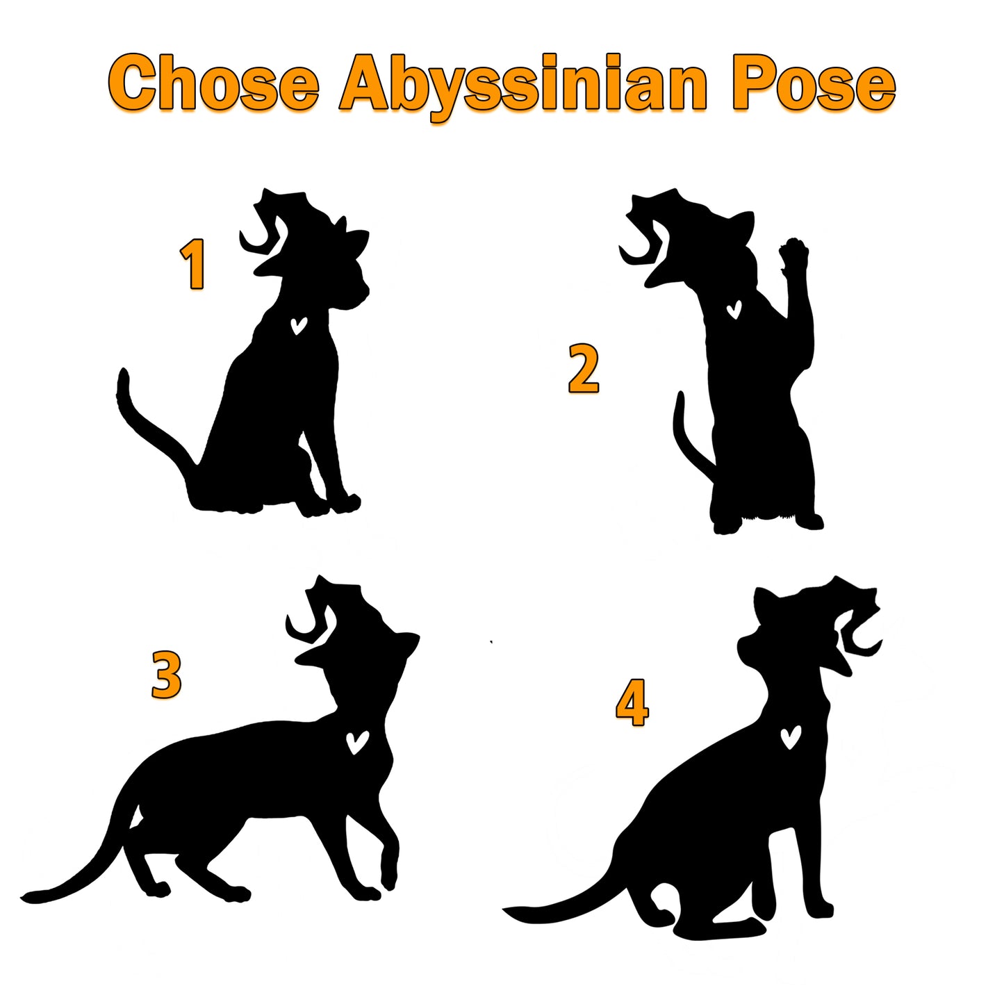 Netecom Personalized Halloween Abyssinian Cat Suncatcher - Memorial Gift for Loss of Cat, Custom Abyssinian Lovers Ornament for Window or Wall Hanging, Spooky Sympathy Gift