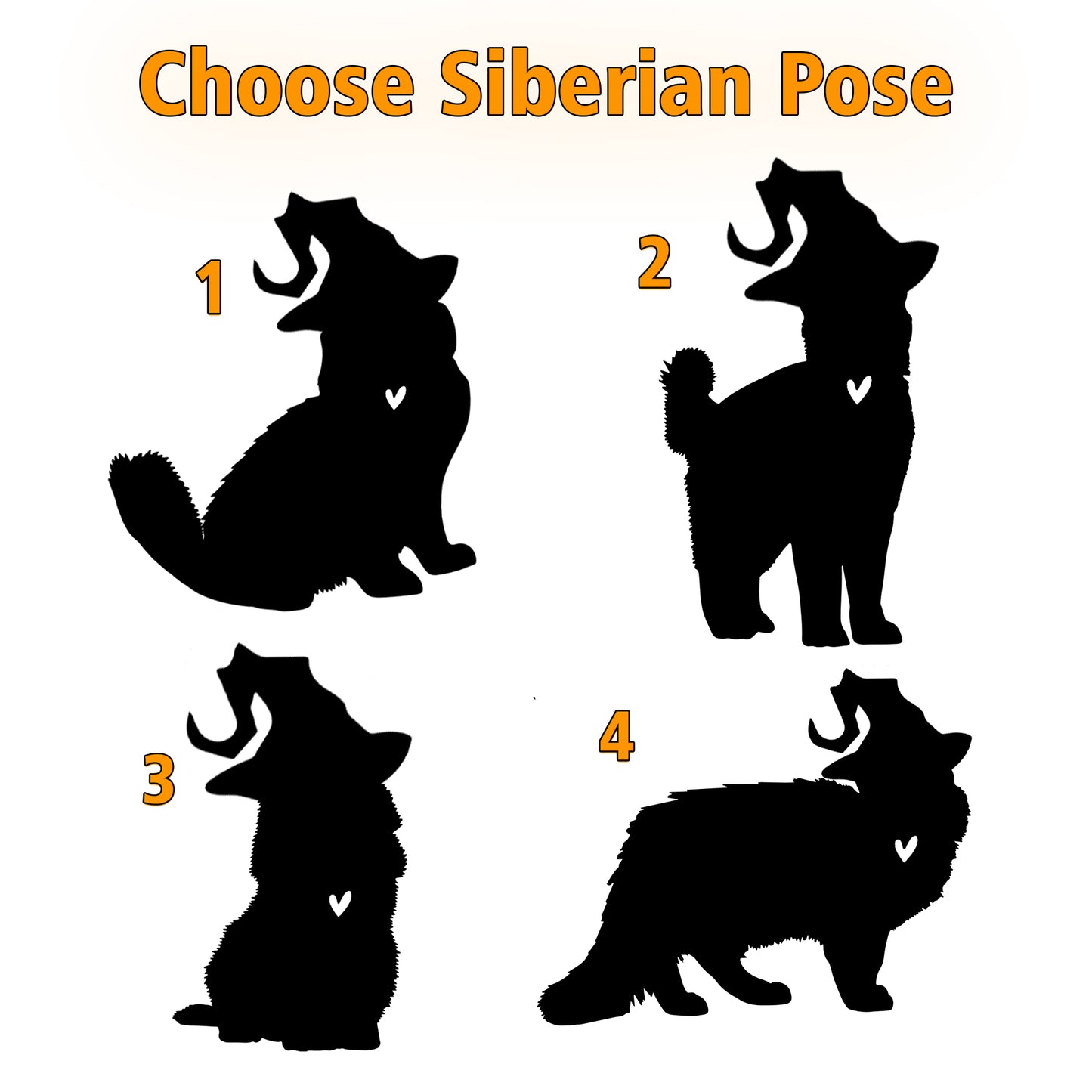 Netecom Personalized Halloween Siberian Cat Suncatcher - Custom Cat Ornament with Name, Siberian Cat with Witch Hat Halloween Decoration for Window, Garden, or Car
