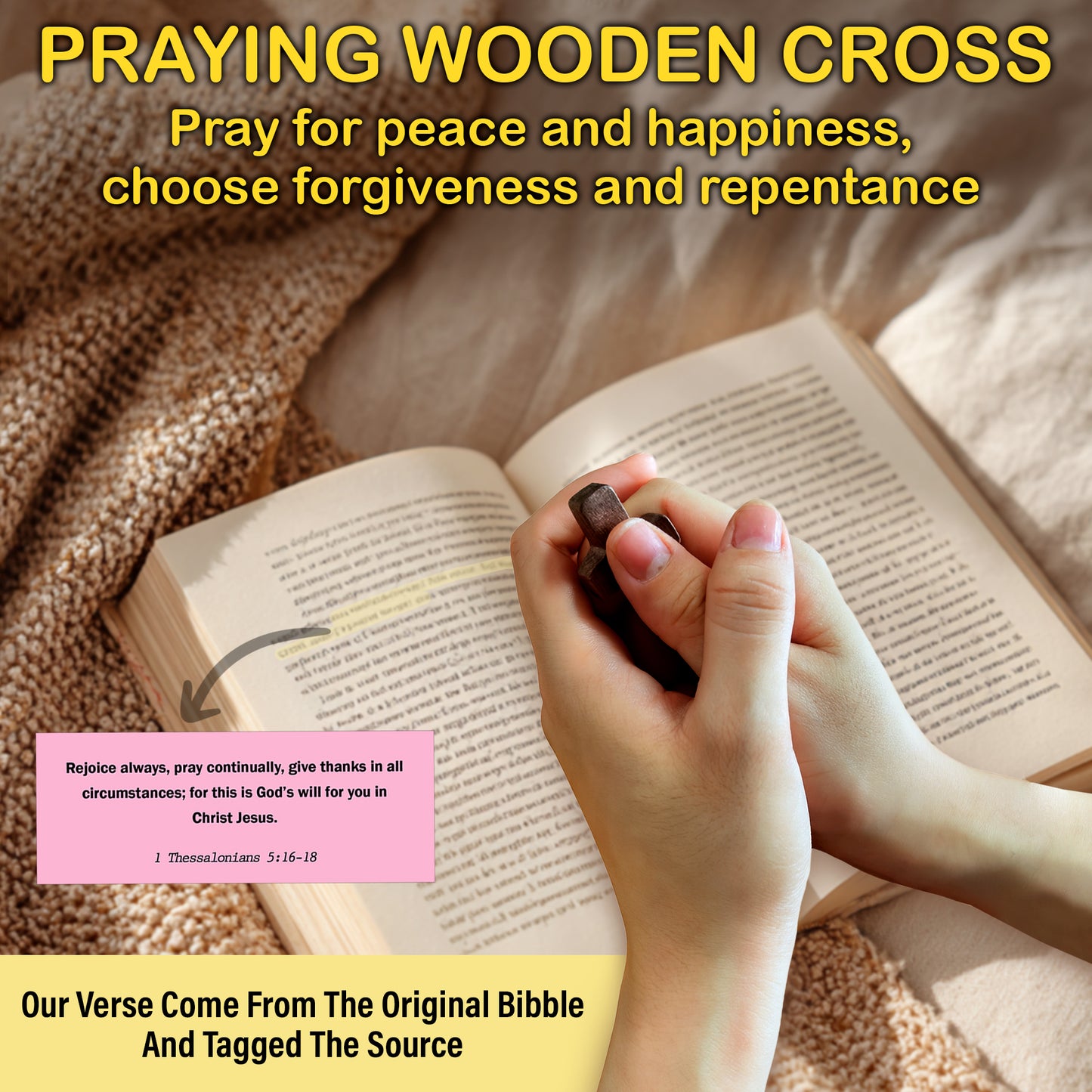 NETHOUSE Get Well Soon Bible Verse Box with Prayer Cross, 150 Upgrade Bible Verse Cards Box Set for Emotions and Feelings, 4 Emotional Themes, Uplifting Faith Gift for Comfort & Support