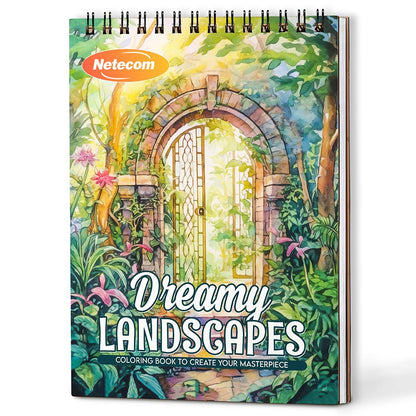 Dreamy Landscapes Coloring Book For Adults