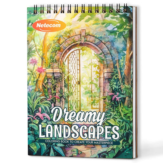 Dreamy Landscapes Coloring Book For Adults