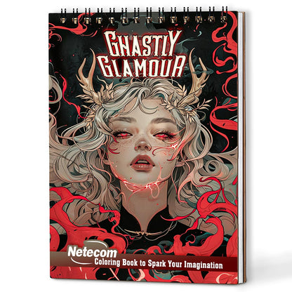 Netecom Ghastly Glamour Coloring Book For Adults