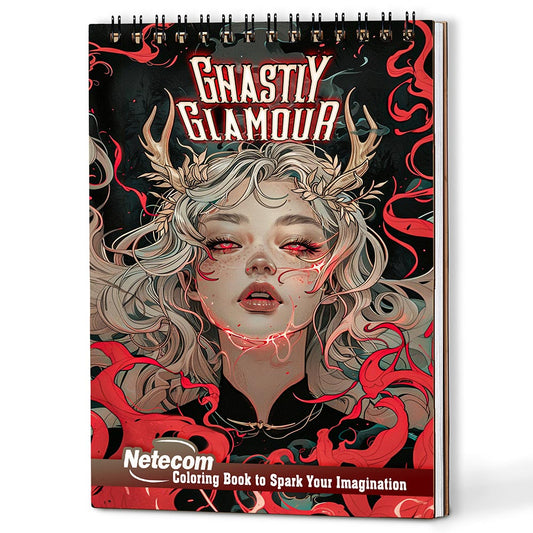 Netecom Ghastly Glamour Coloring Book For Adults