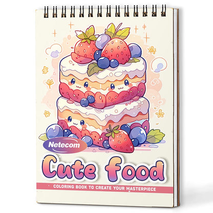 Cute Food Coloring Book For Adults