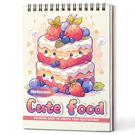 Cute Food Coloring Book For Adults
