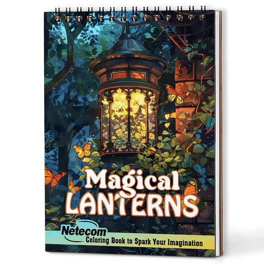 Netecom Magical Lanterns Coloring Book For Adults